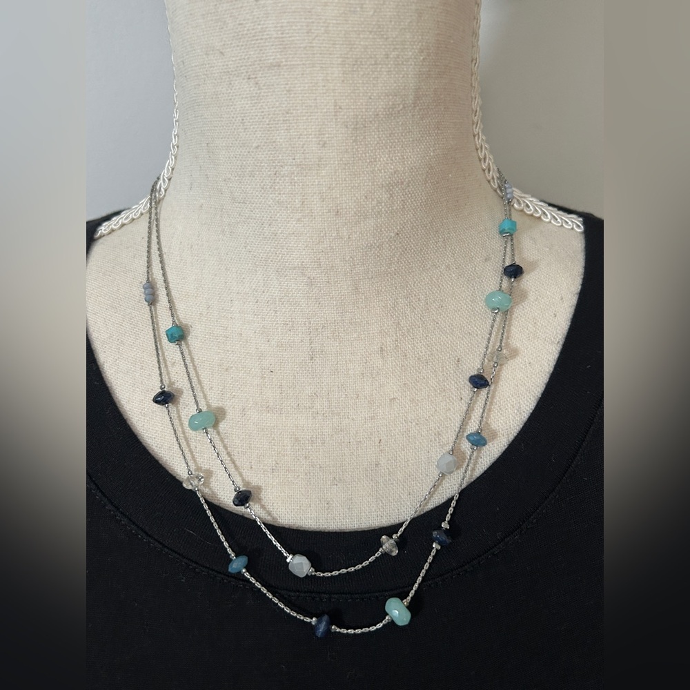LOFT Elegant Multi-Color Beaded Necklace